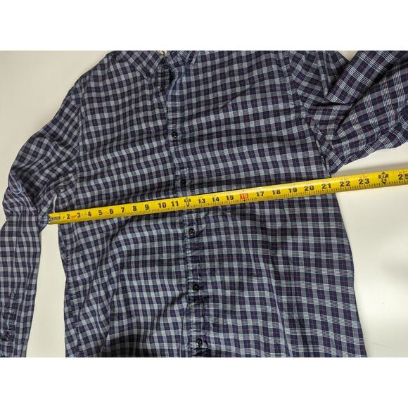 Scotch & Soda Womens Plaid Convertible sleeve button down shirt cotton top XL - Picture 6 of 6